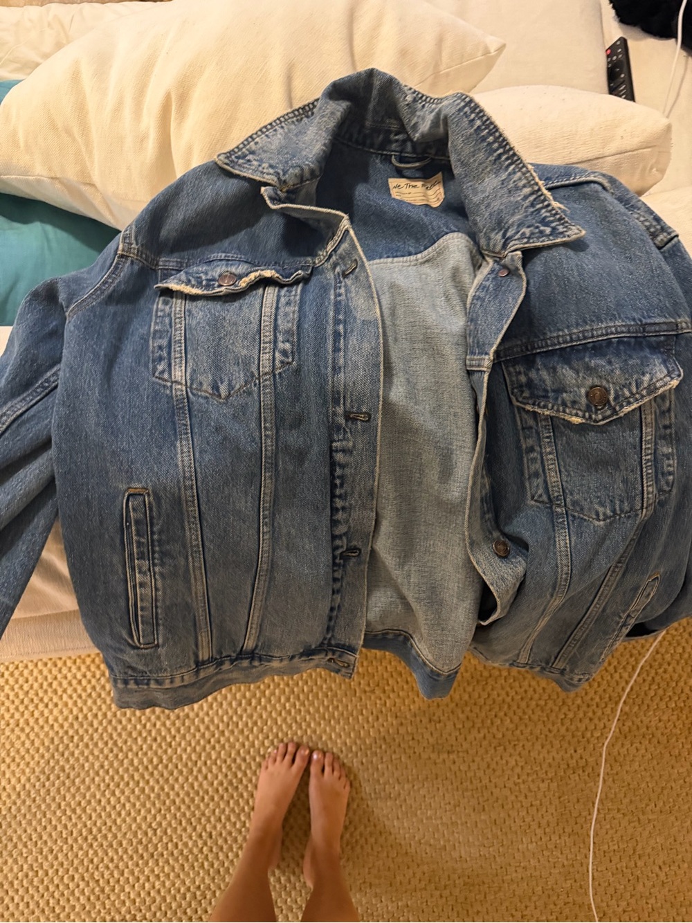 Classic Light Blue Denim Jacket - free people